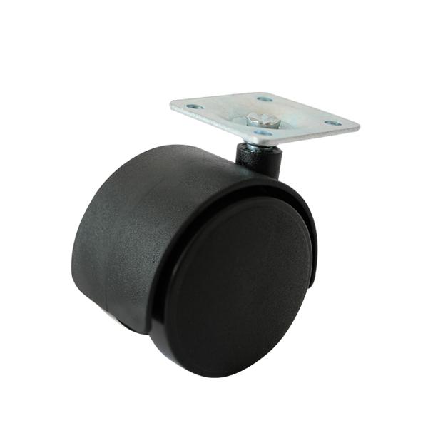 Колесная поворотная опора с площадкой d=50, 38х38х1,5