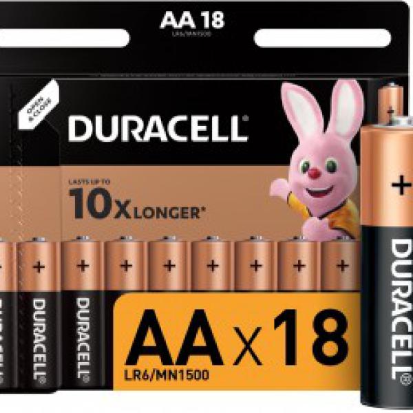 Элемент питания алкалиновый,Duracell LR6/316 BL18 АА 427224/722296