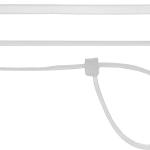 Кабельные стяжки белые ХС-Б, 4.8 x 400 мм, 100 шт,нейлоновые, СИБИН 3786-48-400