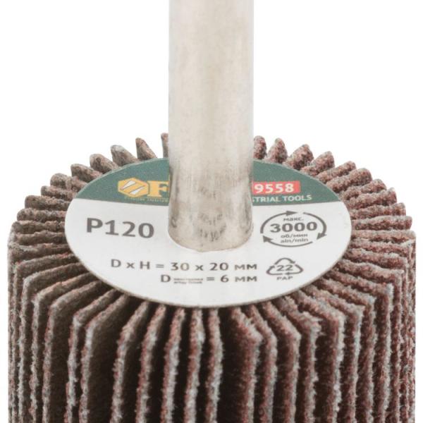 Диск 30х20х6 мм Р 120 лепестковый для дрели радиальный